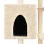Cat scratcher with cream sisal posts 131 cm by , Cat furniture - Ref: Foro24-172127, Price: 60,96 €, Discount: %
