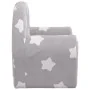 Light gray children's plush sofa bed with stars by , Baby and Toddler Furniture - Ref: Foro24-356992, Price: 50,38 €, Discoun...