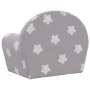 Light gray children's plush sofa bed with stars by , Baby and Toddler Furniture - Ref: Foro24-356992, Price: 50,38 €, Discoun...
