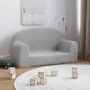 Two-seater light gray soft plush sofa for children by , Baby and Toddler Furniture - Ref: Foro24-357011, Price: 46,08 €, Disc...