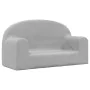 Two-seater light gray soft plush sofa for children by , Baby and Toddler Furniture - Ref: Foro24-357011, Price: 46,08 €, Disc...