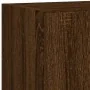 TV wall unit with LED lights, 5 pieces, engineered wood, brown oak. by , TV Furniture - Ref: Foro24-3216831, Price: 182,73 €,...