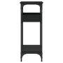 Console table with black engineered wood shelf 75x29x75 cm by , Side tables - Ref: Foro24-837712, Price: 49,31 €, Discount: %