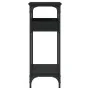 Mesa consola con estante madera ingeniería negra 75x29x75 cm de , Mesas auxiliares - Ref: Foro24-837712, Precio: 49,28 €, Des...