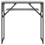 Console table with Sonoma grey engineered wood shelf 75x30x75 cm by , Side tables - Ref: Foro24-837800, Price: 39,85 €, Disco...