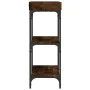 Console table with smoked oak shelves 75x30x80 cm by , Side tables - Ref: Foro24-837814, Price: 51,51 €, Discount: %