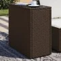 Beistelltisch für den Garten mit Glasplatte aus braunem PE-Rattan, 58x27,5x55 cm. von , Gartentische - Ref: Foro24-366214, Pr...