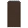 Beistelltisch für den Garten mit Glasplatte aus braunem PE-Rattan, 58x27,5x55 cm. von , Gartentische - Ref: Foro24-366214, Pr...