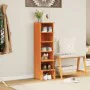 Solid pine wood shoe cabinet in brown wax finish 28x30x104 cm by , Shoe racks and shoe organizers - Ref: Foro24-837390, Price...