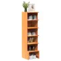 Solid pine wood shoe cabinet in brown wax finish 28x30x104 cm by , Shoe racks and shoe organizers - Ref: Foro24-837390, Price...