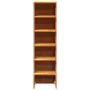 Solid pine wood shoe cabinet in brown wax finish 28x30x104 cm by , Shoe racks and shoe organizers - Ref: Foro24-837390, Price...