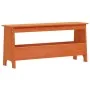 Banco de recibidor madera maciza pino marrón cera 100x28x45 cm de , Bancos para recibidores y almacenamiento - Ref: Foro24-83...