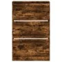 Engineered wood smoked oak shoemaker 80x21x125.5 cm by , Shoe racks and shoe organizers - Ref: Foro24-839928, Price: 118,60 €...