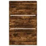 Zapatero de madera de ingeniería roble ahumado 80x21x125,5 cm de , Zapateros y organizadores de calzado - Ref: Foro24-839928,...