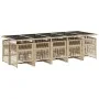 Set comedor de jardín 11 pzas con cojines ratán sintético beige de , Conjuntos de jardín - Ref: Foro24-3210934, Precio: 829,2...