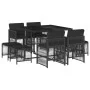 9-piece garden dining set with black synthetic rattan cushions by , Garden sets - Ref: Foro24-3210955, Price: 396,64 €, Disco...