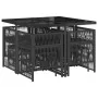 9-piece garden dining set with black synthetic rattan cushions by , Garden sets - Ref: Foro24-3210955, Price: 396,64 €, Disco...