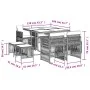 9-piece garden dining set with black synthetic rattan cushions by , Garden sets - Ref: Foro24-3210955, Price: 396,64 €, Disco...