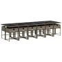 Set comedor de jardín con cojines 13 pzas ratán sintético gris de , Conjuntos de jardín - Ref: Foro24-3211304, Precio: 905,44...