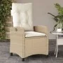 Garten-Liegestühle mit beigen Kissen, 2 Stück, aus PE-Rattan. von , Gartenstühle - Ref: Foro24-365220, Preis: 251,26 €, Rabat...