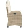 Garten-Liegestühle mit beigen Kissen, 2 Stück, aus PE-Rattan. von , Gartenstühle - Ref: Foro24-365220, Preis: 251,26 €, Rabat...