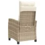 Garten-Liegestühle mit beigen Kissen, 2 Stück, aus PE-Rattan. von , Gartenstühle - Ref: Foro24-365220, Preis: 251,26 €, Rabat...