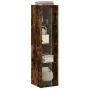 Aparador con puertas de vidrio roble ahumado 35x37x142 cm by , Sideboards - Ref: Foro24-836438, Price: 92,99 €, Discount: %