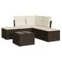 Set sofás de jardín 6 piezas y cojines ratán sintético marrón by , Garden sets - Ref: Foro24-3217733, Price: 340,47 €, Discou...