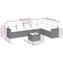 Set sofás de jardín 8 piezas y cojines ratán sintético marrón von , Gartensets - Ref: Foro24-3219053, Preis: 521,91 €, Rabatt: %
