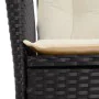 Set de comedor de jardín 7 pzas y cojines ratán sintético negro de , Conjuntos de jardín - Ref: Foro24-3213091, Precio: 898,3...