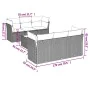 Juego de sofás de jardín 7 piezas con cojines ratán PE marrón von , Gartensets - Ref: Foro24-3249102, Preis: 482,89 €, Rabatt: %