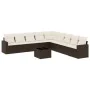 Set de sofás de jardín 10 pzas y cojines ratán sintético marrón by , Garden sets - Ref: Foro24-3219093, Price: 636,29 €, Disc...