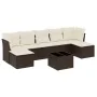 Set sofás de jardín 8 piezas y cojines ratán sintético marrón von , Gartensets - Ref: Foro24-3218043, Preis: 480,14 €, Rabatt: %