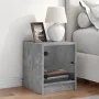 Mesita de noche con puerta de vidrio gris hormigón 35x37x42 cm von , Nachttische - Ref: Foro24-836349, Preis: 32,36 €, Rabatt: %