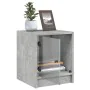 Mesita de noche con puerta de vidrio gris hormigón 35x37x42 cm von , Nachttische - Ref: Foro24-836349, Preis: 32,36 €, Rabatt: %
