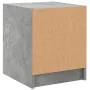 Mesita de noche con puerta de vidrio gris hormigón 35x37x42 cm von , Nachttische - Ref: Foro24-836349, Preis: 32,36 €, Rabatt: %