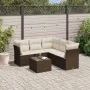 Set sofás de jardín 6 piezas y cojines ratán sintético marrón von , Gartensets - Ref: Foro24-3249472, Preis: 411,80 €, Rabatt: %