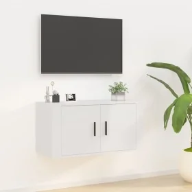 Mueble para TV de pared blanco brillante 80x34,5x40 cm von , TV-Möbel - Ref: Foro24-816626, Preis: 44,48 €, Rabatt: %