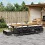 Set comedor de jardín con cojines 15 pzas ratán sintético negro von , Gartensets - Ref: Foro24-3211359, Preis: 934,22 €, Raba...