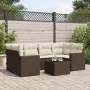 Juego de sofás de jardín 7 piezas con cojines ratán PE marrón von , Gartensets - Ref: Foro24-3218713, Preis: 468,57 €, Rabatt: %