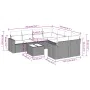 Set de sofás de jardín 9 pzas y cojines ratán sintético marrón by , Garden sets - Ref: Foro24-3218753, Price: 586,26 €, Disco...