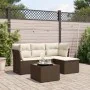 Set comedor de jardín 5 piezas y cojines ratán sintético marrón by , Garden sets - Ref: Foro24-3217553, Price: 307,52 €, Disc...