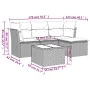 Set comedor de jardín 5 piezas y cojines ratán sintético marrón by , Garden sets - Ref: Foro24-3217553, Price: 307,52 €, Disc...