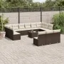Set sofás de jardín 14 pzas con cojines ratán sintético marrón von , Gartensets - Ref: Foro24-3218403, Preis: 917,80 €, Rabat...