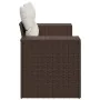 Sofá de jardín con cojines 2 plazas ratán sintético marrón by , Outdoor sofas - Ref: Foro24-366223, Price: 186,41 €, Discount: %