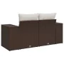 Sofá de jardín con cojines 2 plazas ratán sintético marrón by , Outdoor sofas - Ref: Foro24-366223, Price: 186,41 €, Discount: %