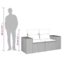 Sofá de jardín con cojines 2 plazas ratán sintético marrón by , Outdoor sofas - Ref: Foro24-366223, Price: 186,41 €, Discount: %