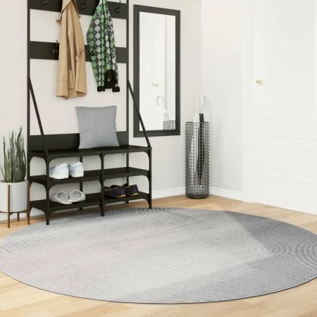 Alfombra de pelo corto look escandinavo IZA gris Ø 200 cm by , Rugs - Ref: Foro24-375461, Price: 88,62 €, Discount: %