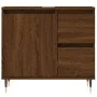 Armario de baño madera contrachapada marrón roble 65x33x60 cm de , Tocadores de baño - Ref: Foro24-831603, Precio: 59,86 €, D...