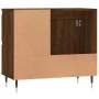 Armario de baño madera contrachapada marrón roble 65x33x60 cm de , Tocadores de baño - Ref: Foro24-831603, Precio: 59,86 €, D...